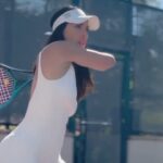 Vanessa Villela Instagram - The perfect travel companion!🤩🎾🚜 So easy to carry ☺️ Best tennis ball Machine I’ve ever used! @titan.ball.machines if you’re looking to improve your game and or you’re learning tennis I highly recommend you this one, it has allowed me to get better at : hitting the ball more accurately. Get better top spin. Improve my footwork and more importantly my cardio! Other machines I’ve used are really heavy and impossible to move around. 😝 This one is beyond easy to use, move and travel with. #prince #titanballmachine #tennis #tennislife