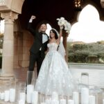 Vanessa Villela Instagram - Walking into our first dance was one of the most magical moments of the wedding 👰🏻‍♀️🤵🏻‍♂️🥰❤️ I had tingles all over my body, I literally went to the moon and back🌙💫my prince, my husband, my best friend @tomfraud 😍Forever Te Amo!!! ❤️🦋❣️🦋❤️🦋❣️❤️🦋❣️ @Brides Exclusive Wedding Dream Team🤩 Wedding designer and planner @ladee_designs Flowers @nancylobodesigns Dress @galialahav Veil @forlovebridal Styling @genaromaldo Jewlery by @justdesi Makeup @pepegutierrezoficial Hair @elieraadelia Crown @mariaelenaheadpieces Tuxedo by @zegliobeverlyhills Venue @fairmontgranddelmar