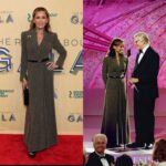 Vanessa Williams Instagram – Sustainable Fashion ✨Kenth Andersson gown worn last night at the @roundaboutnyc gala and first debuted in 1996 at the @goldenglobes 📸 @justjared