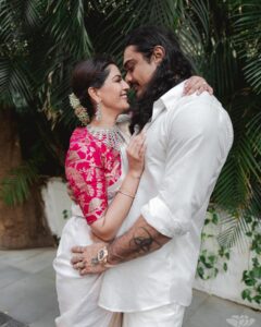 Varalaxmi Sarathkumar Instagram - Engaged 💍 Love laughter and Happily Ever After #nicholaisachdev #blessed #love #engaged #family @r_sarath_kumar Photography @theaaronobed