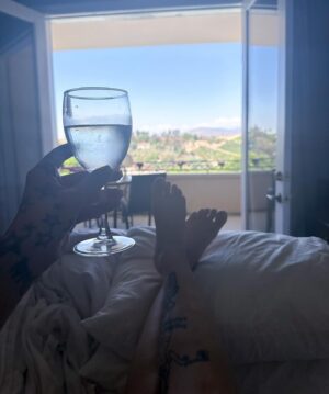 Vera Bambi Instagram - I was just 1 month alcohol free when these photos were taken, drinking water at a winery. Now I’m close to 8 months sober. Although I wasn’t an alcoholic, removing that toxin from my life is something I’m really proud of. I’ve experienced so much mental clarity and it’s easier to put on muscle. Also, I wake up healthy and happy on Sunday morning instead of hungover or headachy. That’s been GREAT! 😅

This wasn’t easy to do and I’ve truly had to come face to face with myself on this journey. Drinking is so incredibly normalized. The alcohol menu at restaurants is longer than the food menu, people offer you a drink at every gathering, I have always liked the taste of an Irish coffee, mimosas used to be my getaway obsession and sometimes life just puts you in a place where a drink would really take the edge off. I never understood the impact it was having on my body and brain until I stumbled on some research while trying to improve my memory. Yes, stumbled. I never thought of it as something bad, especially since I would only drink during dinner dates or Saturday night streams. Far as I previously understood, it had health benefits.

My biggest discovery was how much alcohol destroys your ability to cope. I would often say “man this week was rough, I’m gunna have a little drink drink”. I never had a lot, just enough to give myself a mental break. Instead of facing the music, I was volunteering myself for a dose of brain damage. Not good.

My reading wasn’t the first thing that made me stop. In 2023 I witnessed the loss of multiple lives and attended multiple funerals due to substance abuse. Both alcohol and drugs, I don’t want to get into it, it’s a sad place to go. But the news coming at me shook me to my core. I know I’ve posted about my not drinking a lot, I plan to continue posting about it because it’s something I feel strongly about. 

My hope is that this message can reach someone who needs it, or even to simply notify someone like myself who doesn’t realize just how damaging it is. I encourage you to read about alcohol and brain damage. Knowing what you’re putting into your body and taking it very seriously.

Wishing you luck, love and a beautiful life 💋