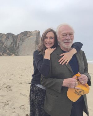 Vera Farmiga Instagram - “Isn’t it rich?
 Are we a pair?
 Me here at last on the ground,
 you in mid air...”
Have a beautiful next great adventure, Chris.  How I’ll miss clowning around with you, Daddy-oh.  I love you, Plummer. You live on somethin’ fierce in my heart.