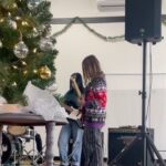 Vera Farmiga Instagram - 🎄🎸🤘@herpetologist_fynn @nightwish @rockacademyofficial #kidswhorock #rockacademyshowband @rennhawkey ( @hawkeyeofficial #uglychristmassweater )