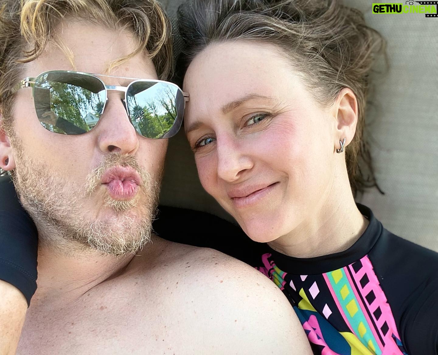 Vera Farmiga Instagram - My superheroes, these two Superdads. Love you so @rennhawkey #MichaelFarmiga