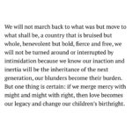 Vera Farmiga Instagram – “The Hill We Climb” by Amanda Gorman. Bless you @amandascgorman, you purified our souls…Gracious words are like a honeycomb, sweetness to the soul and health to the body – Proverbs  16:24