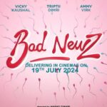 Vicky Kaushal Instagram - Breaking news: it’s Bad Newz!🫣 You aren’t ready for this…because neither were we! #iykyk #BadNewz in cinemas, 19th July 2024! @karanjohar @apoorva1972 @bindraamritpal @anandntiwari @somenmishra @dimplemathias @vickykaushal09 @tripti_dimri @ammyvirk @nehadhupia @_ishita_moitra_ @dudeja_sahaab @primevideoin @dharmamovies @aafilms.official @saregama_official