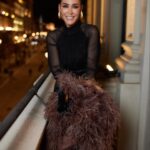 Vicky Martín Berrocal Instagram - Noche mágica la de ayer💥 Es cierto que intento celebrar la vida cada día pero ayer además celebre mi cumpleaños… os quiero enseñar el look😊 Y también para que fuera aún más especial decidí pasar la noche en el que se ha convertido en mi segunda casa en Madrid @fsmadrid 🤍🤍 👗 @victoria.coleccion Estudio 👡 @giuseppezanotti 👝 @aquazzura 📸 @manuelmartosc 🧥 @redondobrand
