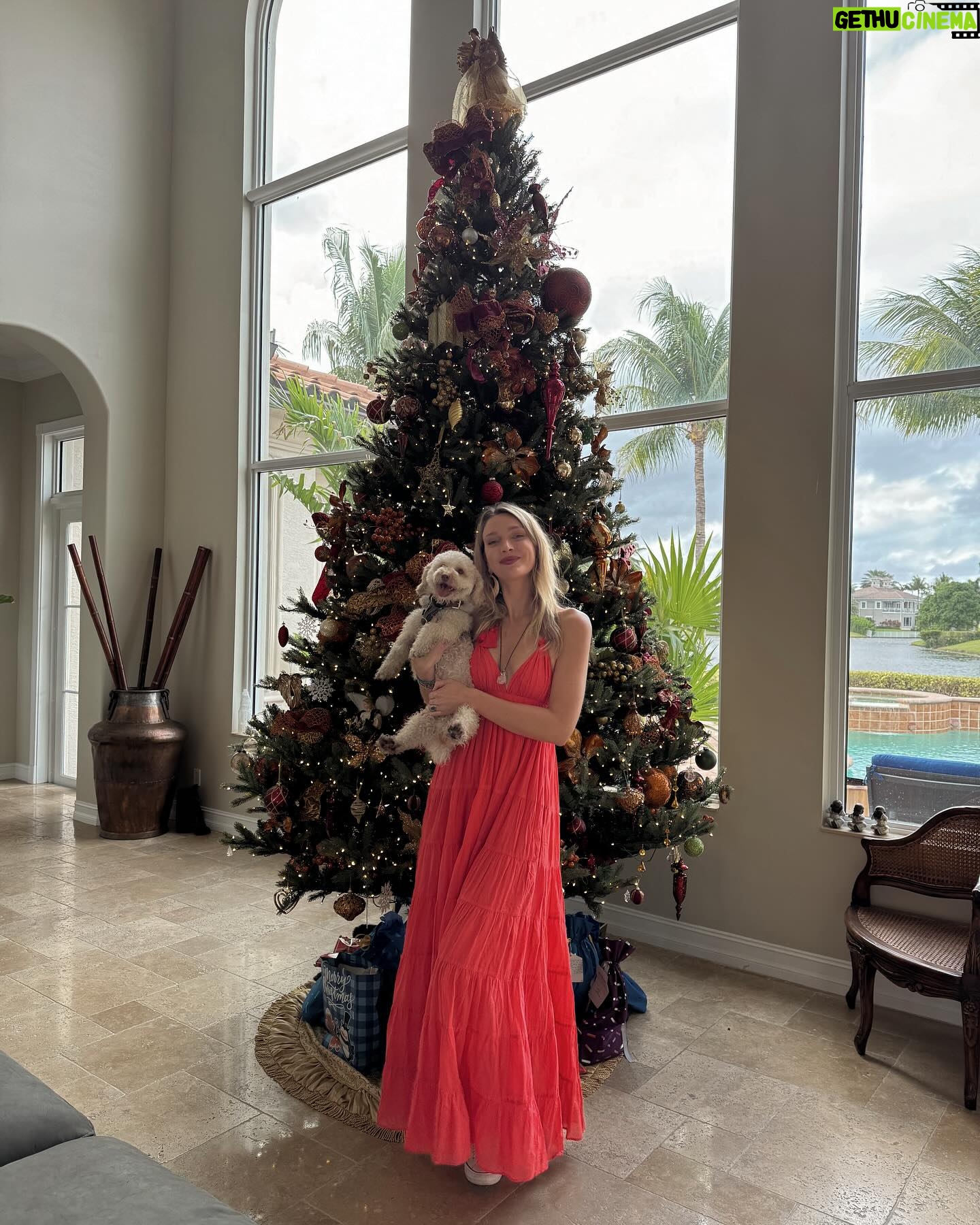 Victoria Jancke - 3 Likes - Merry Christmas everyone ❤️ Much love and blessings from @winnie.havapoo and me from our first Christmas in the US ✨🇺🇸❤️