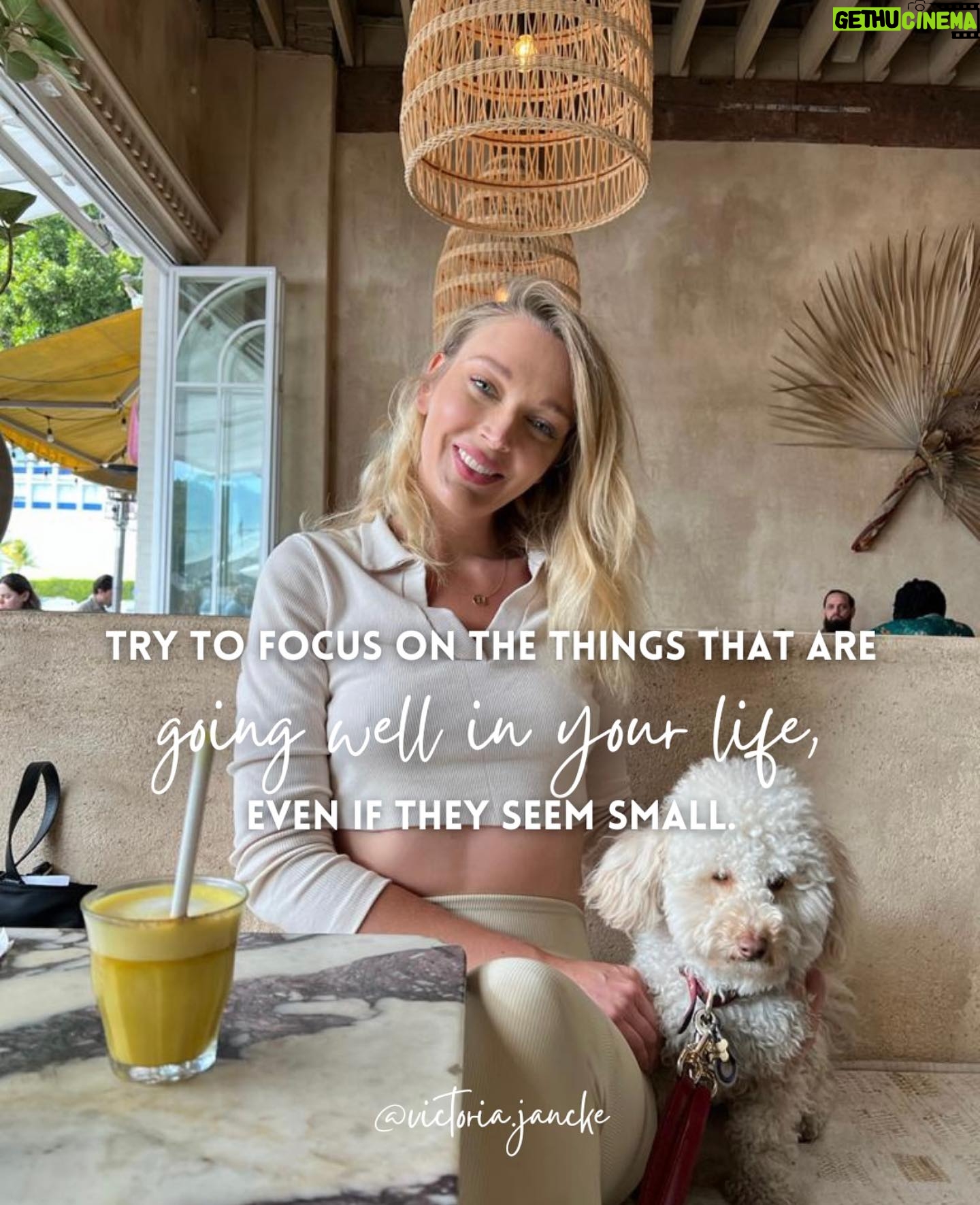 Victoria Jancke - 3 Likes - Comment one positive thing that you have in your life right now? 💫💕What you focus on tends to expand, and if you focus on the positive aspects of our lives, you are more likely to experience more positive emotions and outcomes. ✨
•
•
#focus #lifemotivation #motivation #dailyaffirmation #life #createyourlife #intentionalliving #livewithpurpose #stayinyourmagic #mindfulliving #embracechange #mindsetcoaching #fempreneur #girlpreneur #buildingbossladies #femalepreneur #mindsetiseverything #designyourlife #liveauthentic #yolo #liveyourlife #affirmations