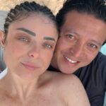 Violeta Isfel Instagram - Esposhito, a tu lado todo es divertido y amoroso. #teamo❤️ con toda mi alma. #esposos #violetaisfel #reels #diversion #risa #humor