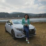 Violeta Isfel Instagram - ¡Heeey mis amores! Vean que hermoso es el #NissanVERSA 😍 #EstoEsNissan @nissan_mx Mexico City, Mexico