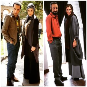 Vishka Asayesh Instagram - خاور و زامیاد 🥊🥊 ژاژا و کامیاب
پ.ن : سر صحنه با ژوله همیشه پر از  خاطرات خوب میشه ❤