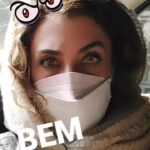 Vishka Asayesh Instagram - 😷👀 لنز چطوره؟😉 #eyes #look #selfie #atwork
