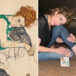 Vishka Asayesh Instagram - فامیلم رو پیدا کردم، یا بهتره بگم خودم رو‌ پیدا کردم 😃 #egonschielewomen My #doppelganger 😃 A painting by Egon Schiele Egon Schiele Austrian Painter Born 12 June 1890 Died 31 October 1918