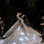 Vrushika Mehta Instagram - The magic of dance and love at our sangeet! 💖✨ Finding that perfect someone who can match my vibe and also dance to SRK songs like a dream made the day even more special. ❤ Grateful to everyone who poured their heart, soul, and dance moves, turning our day into a beautiful memory. Thank you for making it truly magical! 🌟💃 . Captured by: @smaryafilms Wearing: @asopalav Designed & Managed by: @faith13_events #rabhdivrushyy #sangeet
