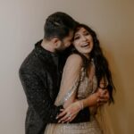 Vrushika Mehta Instagram - The magic of dance and love at our sangeet! 💖✨ Finding that perfect someone who can match my vibe and also dance to SRK songs like a dream made the day even more special. ❤ Grateful to everyone who poured their heart, soul, and dance moves, turning our day into a beautiful memory. Thank you for making it truly magical! 🌟💃 . Captured by: @smaryafilms Wearing: @asopalav Designed & Managed by: @faith13_events #rabhdivrushyy #sangeet