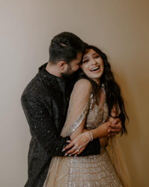 Vrushika Mehta Instagram - The magic of dance and love at our sangeet! 💖✨ Finding that perfect someone who can match my vibe and also dance to SRK songs like a dream made the day even more special. ❤ Grateful to everyone who poured their heart, soul, and dance moves, turning our day into a beautiful memory. Thank you for making it truly magical! 🌟💃
.
Captured by: @smaryafilms 
Wearing: @asopalav 
Designed & Managed by: @faith13_events 
#rabhdivrushyy #sangeet