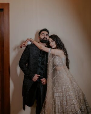 Vrushika Mehta Instagram - The magic of dance and love at our sangeet! 💖✨ Finding that perfect someone who can match my vibe and also dance to SRK songs like a dream made the day even more special. ❤ Grateful to everyone who poured their heart, soul, and dance moves, turning our day into a beautiful memory. Thank you for making it truly magical! 🌟💃
.
Captured by: @smaryafilms 
Wearing: @asopalav 
Designed & Managed by: @faith13_events 
#rabhdivrushyy #sangeet