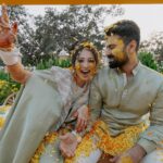 Vrushika Mehta Instagram – Under the Tuscan sun of love, surrounded by the warmth of family and friends, we painted our journey in shades of joy at our Italian-themed Haldi ceremony. 💛✨ Blessed with love, laughter, and countless memories. ❤
.
Captured by: @smaryafilms 
Jewellery: @houseofdoro 
Designed & Managed by: @faith13_events 
#rabhdivrushyy #haldi