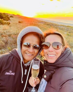 Wanda Sykes Instagram - Wishing you all a Valentine’s Day filled with love and joy! Here’s to feeling loved and cared for today, whether you have a significant other or not! There’s so much love if we open our eyes to see it. Love is love 🤎 @iamalexsykes