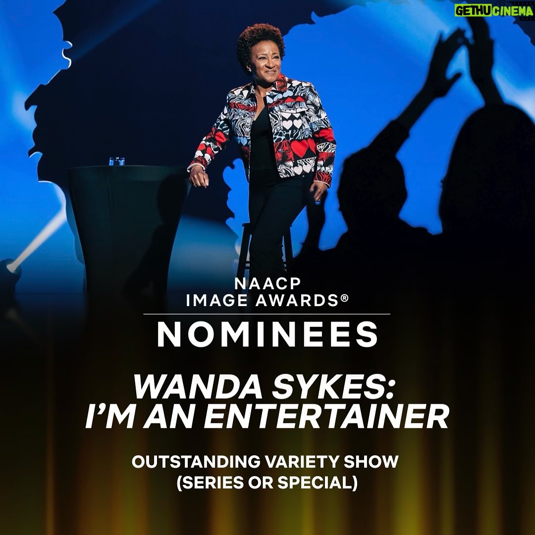Wanda Sykes Instagram - Truly honored! Thank you @naacpimageawards for nominating #ImAnEntertainer for outstanding variety show! @netflixisajoke 🙌🏾