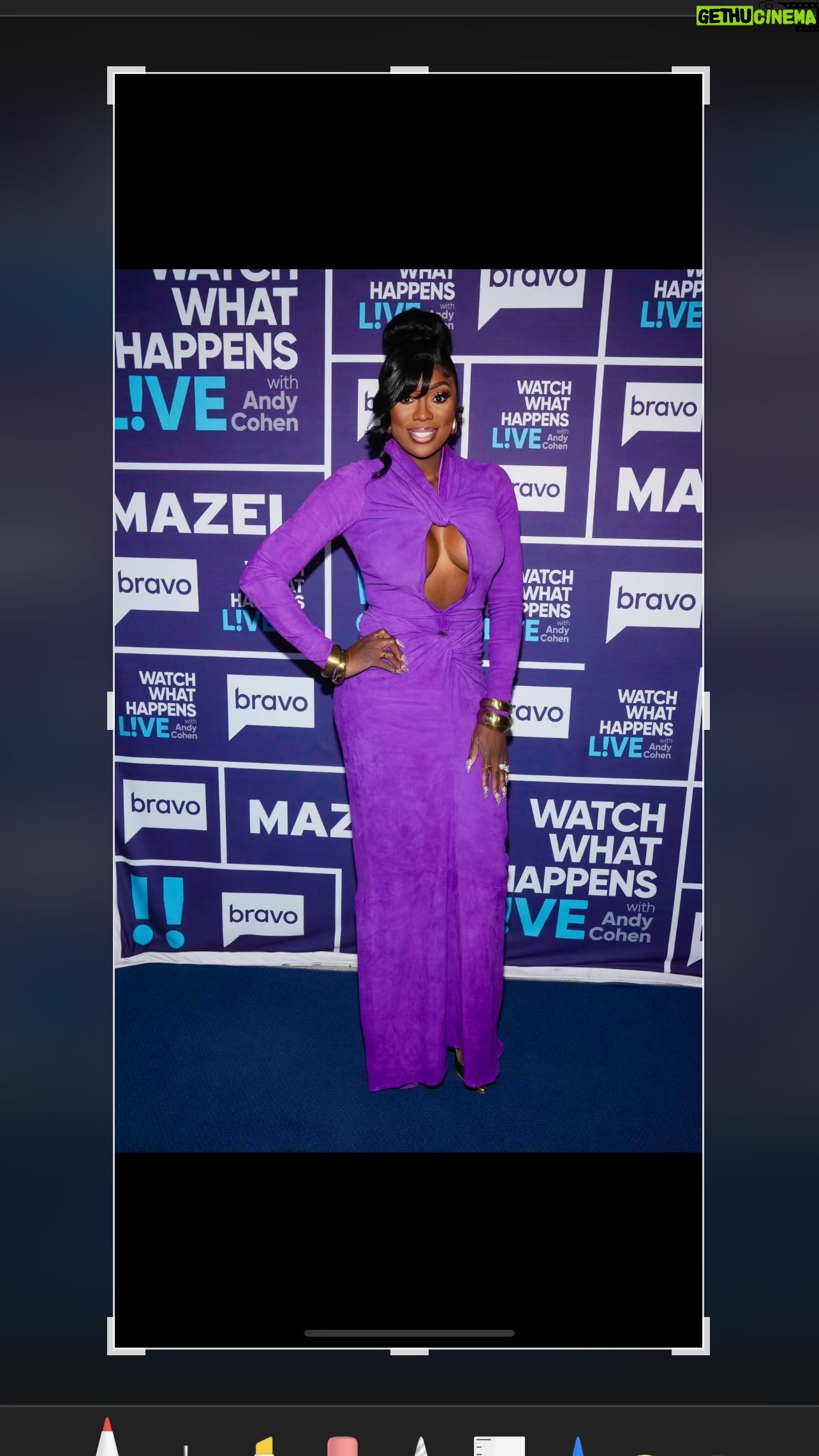 Wendy Osefo Instagram - It’s giving HOLY GHOST FIYAH & THUNDERSTORM AMEN🔥 Join me and my mama @iyomokuzu on @bravowwhl tonight at 10PM after an all new episode of #RHOP. You don’t want to miss it 💜😉 Hair: @dallasdyvitoi Makeup: @already_perfect Styling: @shenell.welch Dress: @laquan_smith Shot & edited: @iloswork