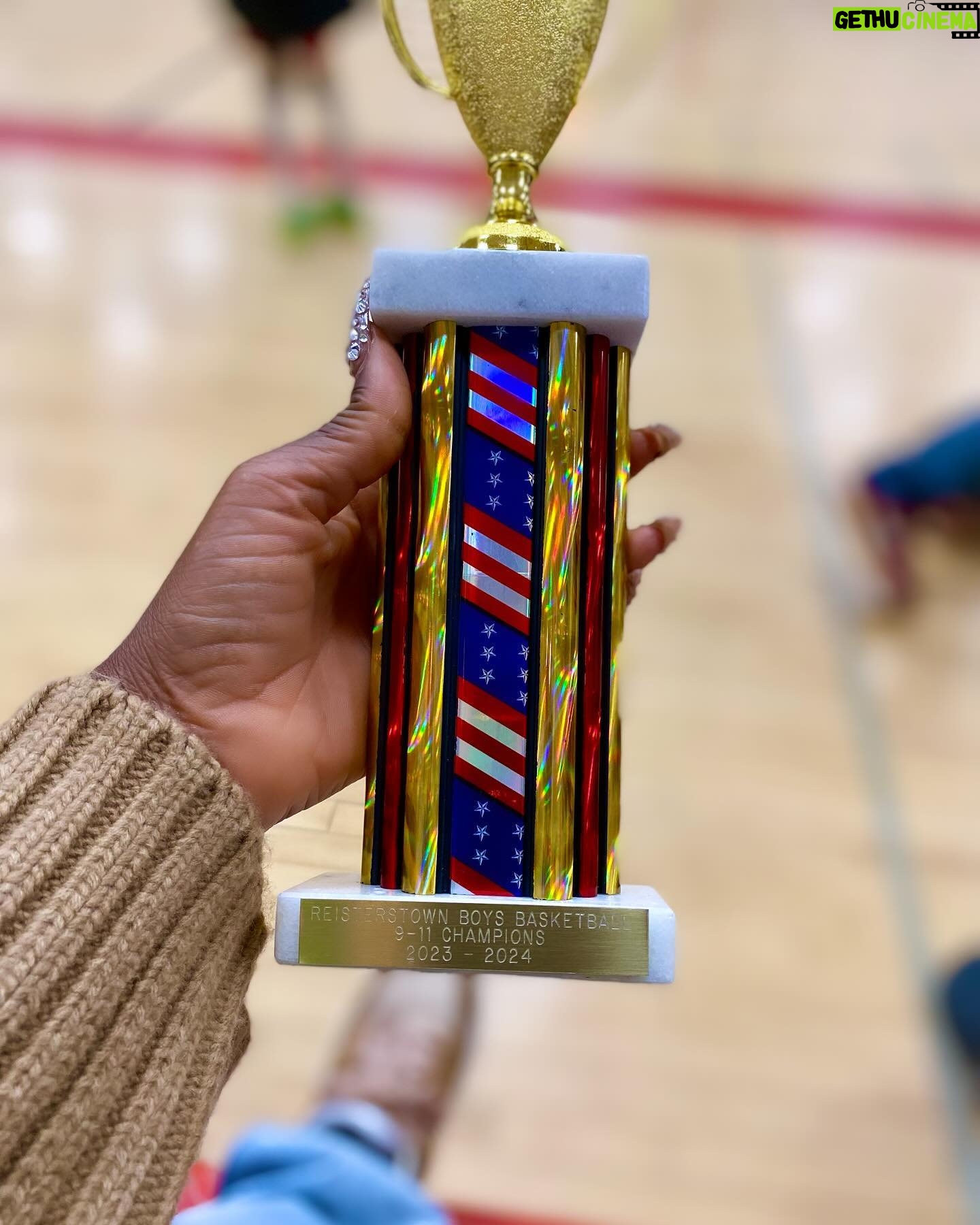 Wendy Osefo Instagram - We won!!! Congrats to my boys @kingkarter0 and @kruzfitzgerald for winning their basketball championship game! I will ALWAYS be your biggest cheerleader. Job well done for my guys ππΎπ€