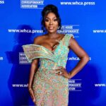 Wendy Osefo Instagram - White House Correspondents’ Dinner 2024 🩵 #NerdProm #WHCD — Dress: @elarosesweetweddings Hair: @dallasdyvitoi Makeup: @already_perfect