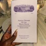 Wendy Osefo Instagram - White House Correspondents’ Dinner 2024 🩵 #NerdProm #WHCD — Dress: @elarosesweetweddings Hair: @dallasdyvitoi Makeup: @already_perfect
