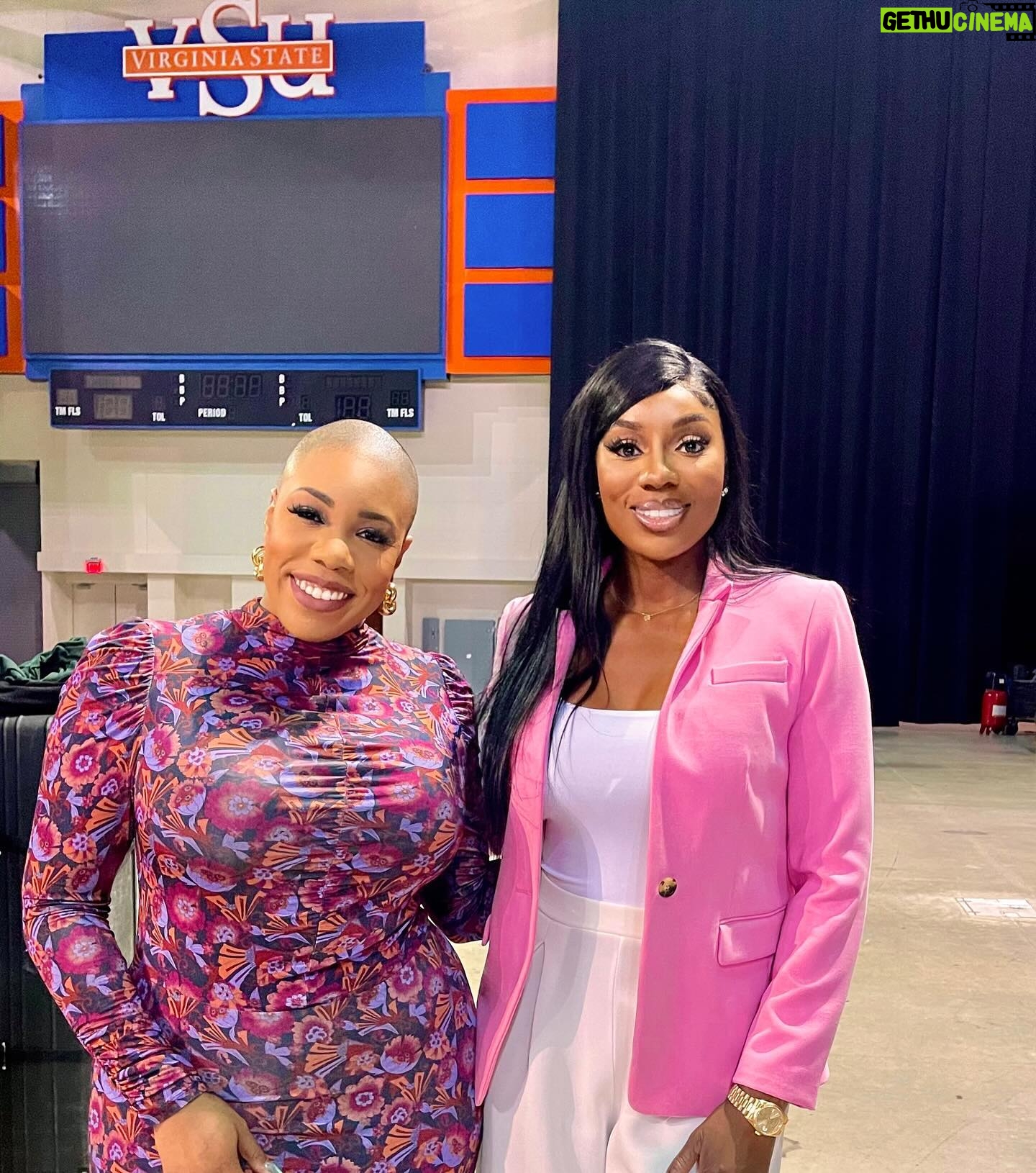 Wendy Osefo Instagram - Thank you to the faculty and students at Virginia State University @officialvsutrojans for having me speak about the importance of the 2024 Presidential Election. Special shout out to my bro @dr.wesbellamy and sis @symonedsanders — Always great sharing space with yall ✨