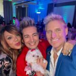 Wendy Raquel Robinson Instagram - When your sister gets honored and 'mister' shows up, it's a party! I'm so proud of @niecynash1 she was honored as the 2023 #VisibilityAward🌈recipient @familyequality My #WCW stirring up 'good trouble' always in ALL WAYS❤️late post😱 #ProudPresenter #ColemanDomingo✨ @thecolorpurplemovie