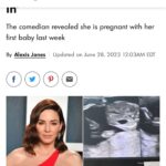 Whitney Cummings Instagram – Okay let me clear this sonogram photo was a weird angle and I thought it was funny don’t panic it’s NOT actually his face 🫠