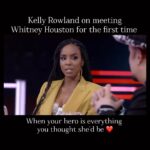 Whitney Houston Instagram - Kelly Rowland reflects on meeting her idol - Whitney! 💜 🎥: bobbyxwhitney on IG