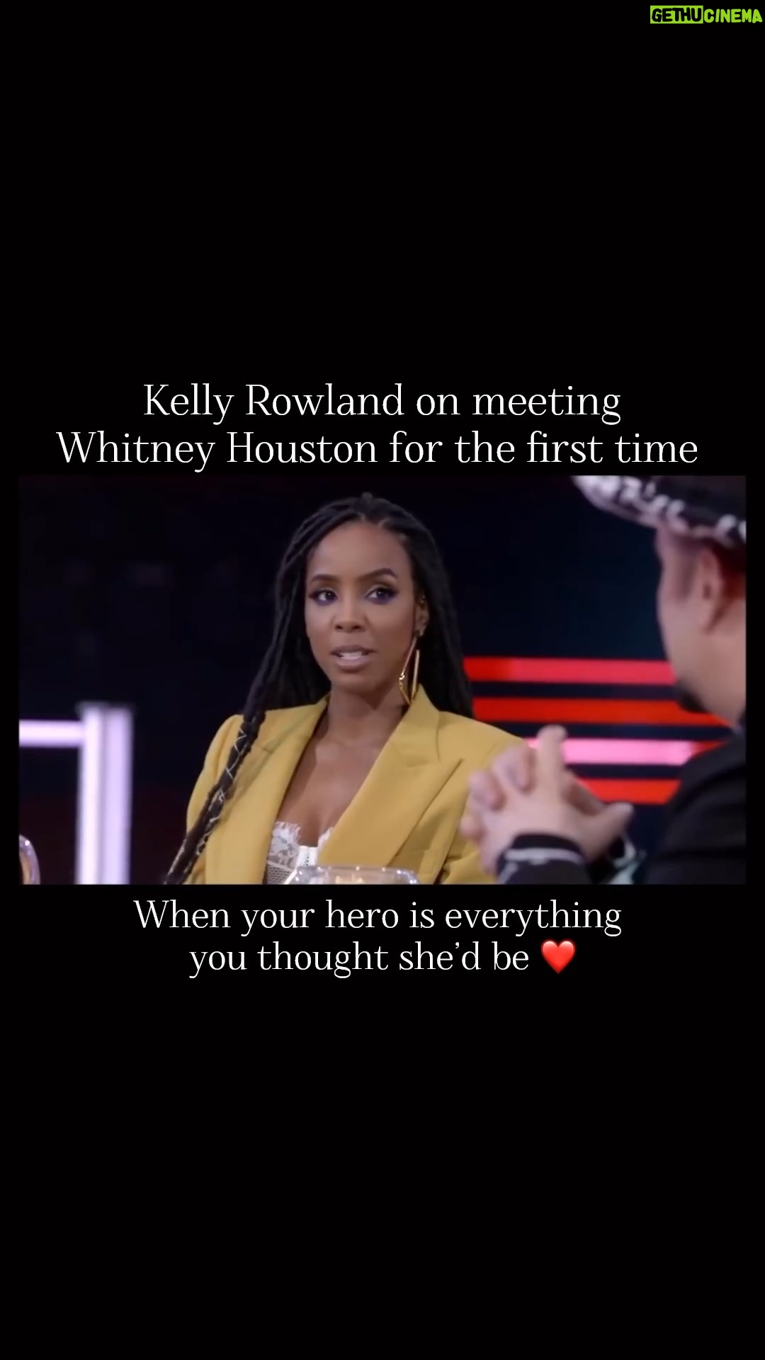 Whitney Houston Instagram - Kelly Rowland reflects on meeting her idol - Whitney! 💜 🎥: bobbyxwhitney on IG