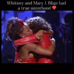 Whitney Houston Instagram - Mary J. Blige and her friendship with Whitney 🥹💜 Repost 🎥: @bobbyxwhitney
