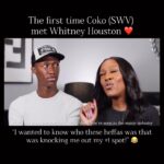 Whitney Houston Instagram - Whitney loved supporting young black female artists 💜 Listen to SWV’s Coko talk about her first time meeting her 😂🤗 #BlackHistoryMonth 🎥 Repost @bobbyxwhitney