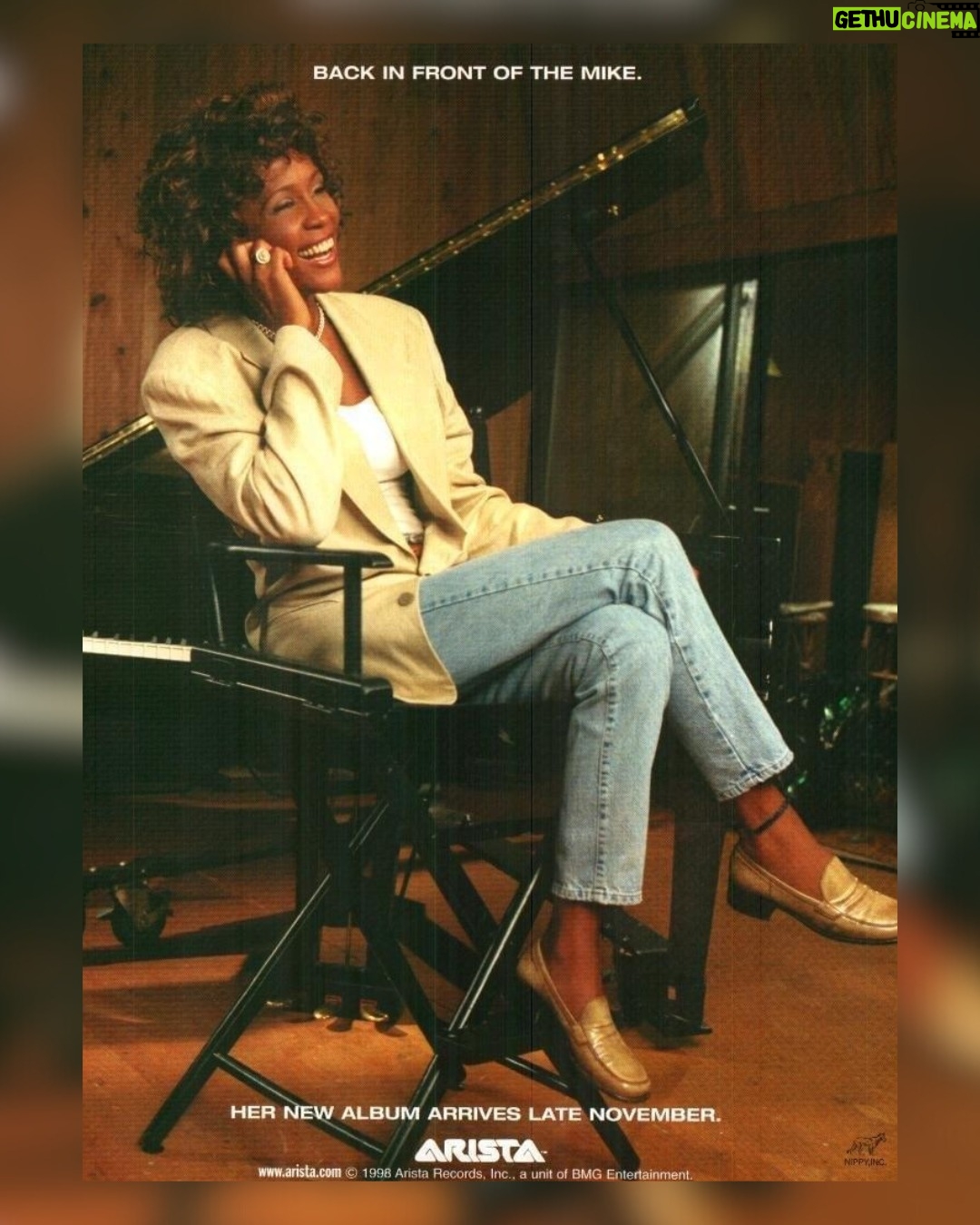 Whitney Houston Instagram - A 1998 ad promoting the arrival of Whitney’s ‘My Love Is Your Love’ album 💛