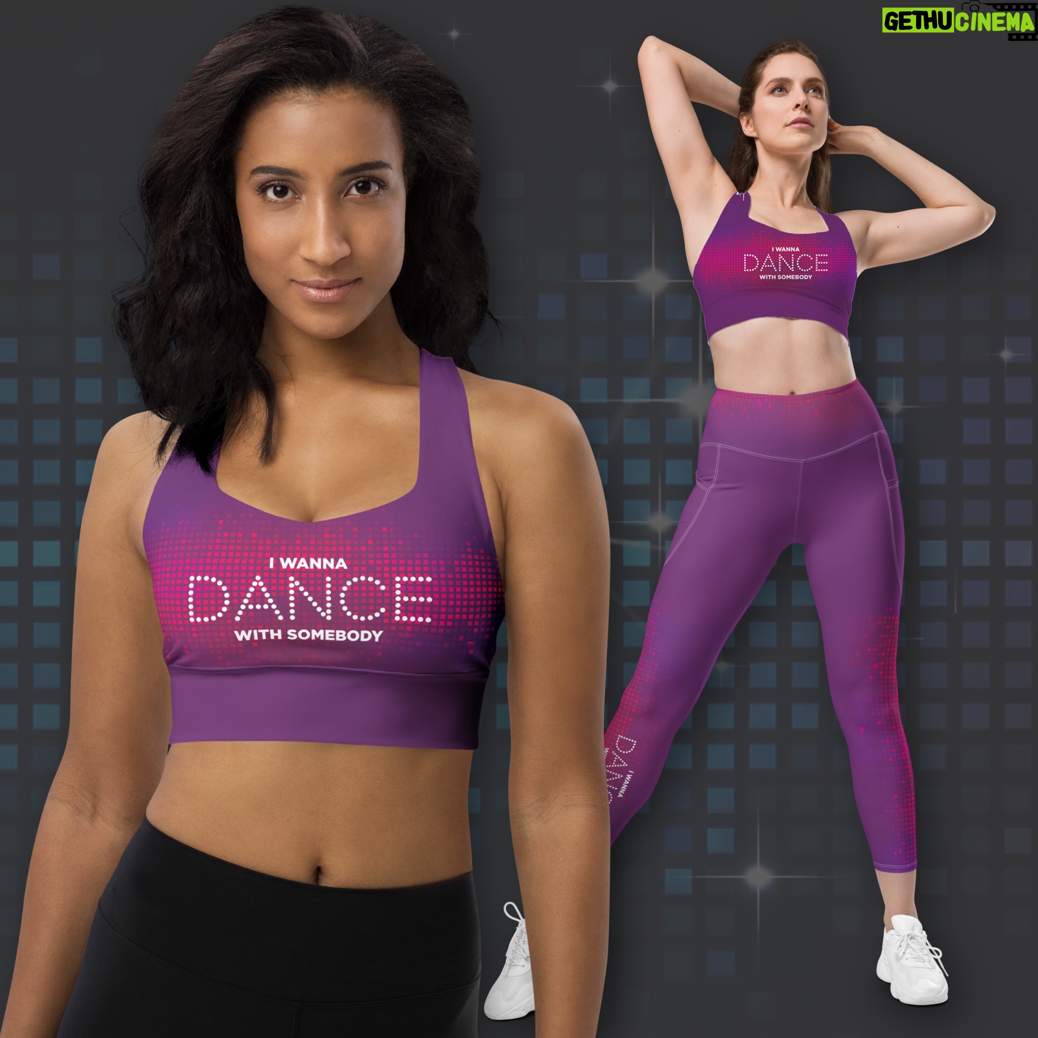 Whitney Houston Instagram - Step up your game this National Dance Day with our new 'I Wanna Dance with Somebody' activewear collection! Designed for every move you make, our collection is perfect not just for dancing, but for all your active pursuits. Celebrate the rhythm of life with styles inspired by the legendary Whitney Houston, and feel the beat whether you're in the gym, on a run, or just dancing through your day. Ready to groove with style? Click the link in our bio to shop now! #DanceWithWhitney #NationalDanceDay #ActiveInStyle #IWannaDanceWithSomebody