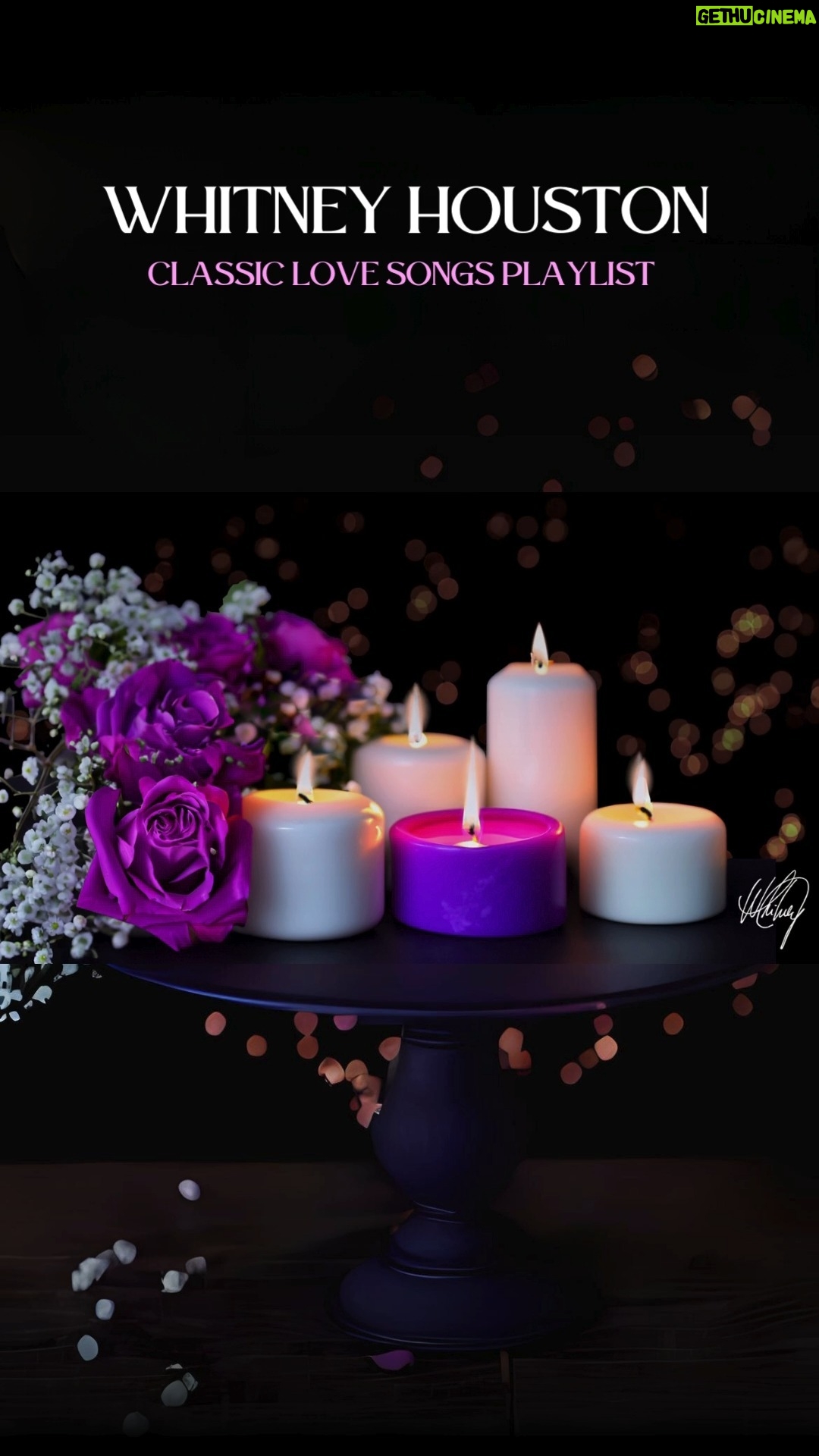 Whitney Houston Instagram - Enjoy Whitney Houston's classic love songs set to a romantic ambiance - now streaming on the official Whitney Houston YouTube channel! 🌹