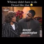Whitney Houston Instagram - Happy Birthday to Denzel Washington! Whitney and Denzel talk about working together 😂 💜 🎥: bobbyxwhitney on IG