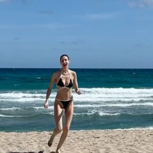 Whitney Port Instagram - A trip for the soul 🌴 visiting family. 1. 🤕 beach day in my @bondibornaustralia 2. Just so pretty @fspalmbeach 3. Twins @crosie1 at The River Grill. Got the ribs and french fries. 4. Pool and beach day (and hangover) essentials 5. Woke up to see the sunset/beach coziness @mymum_madeit 👗 6. Time for myself. 7. Geriatric millennial taking selfies in any bathroom.