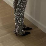 Whitney Port Instagram - Felt like a disco queen in my @lapointe outfit 🪩 I was supposed to go to the @pradabeauty party but was too naushxausted (Timmy made that word up, so now it’s my go to because it explains my life too much of the time)