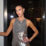 Whitney Port Instagram - Felt like a disco queen in my @lapointe outfit 🪩 I was supposed to go to the @pradabeauty party but was too naushxausted (Timmy made that word up, so now it’s my go to because it explains my life too much of the time)