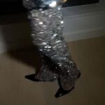 Whitney Port Instagram - Felt like a disco queen in my @lapointe outfit 🪩 I was supposed to go to the @pradabeauty party but was too naushxausted (Timmy made that word up, so now it’s my go to because it explains my life too much of the time)