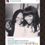Whoopi Goldberg Instagram – From one legend to another!! Thank you @iamnaomicampbell for thinking of me!! ❤️❤️❤️❤️ #naomicampbell #whoopigoldberg #sistersaredoingit!