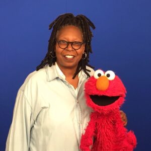 Whoopi Goldberg Instagram - Happy Birthday @elmo !!!!
Love, Whoop
@sesamestreet