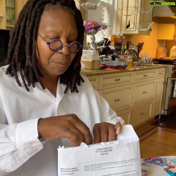 Whoopi Goldberg Instagram - For NY voters, when you fill out your mail in ballot go slow and follow the instructions. Make sure you sign and DATE the envelope and put them in the 2nd envelope the correct way. And don’t forget a stamp.