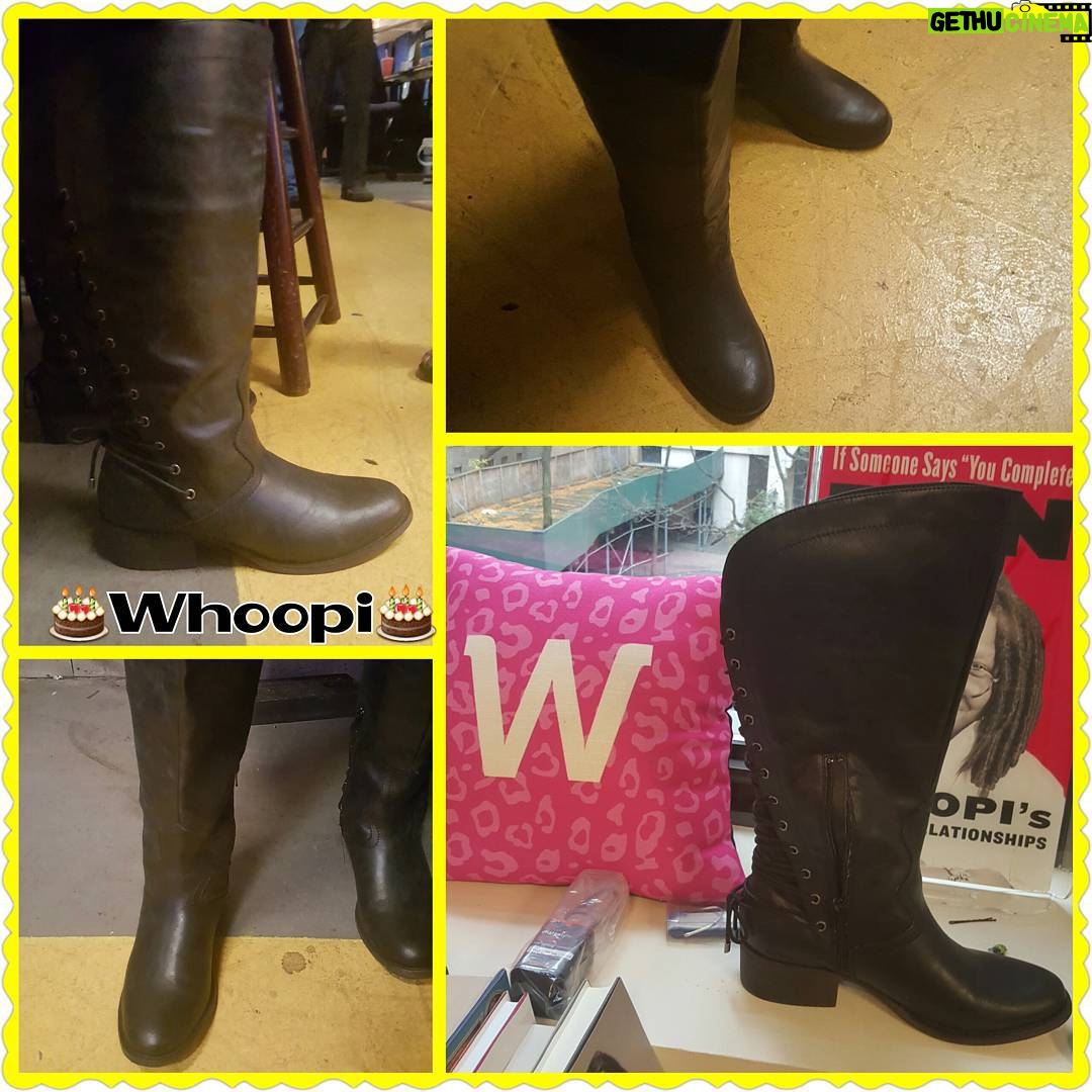 Whoopi Goldberg Instagram - My birthday riding #boots ! Have a wonderful day! And thank you for all the love! 💋 #whoopi #whoopigoldberg #shoes