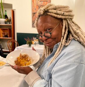 Whoopi Goldberg Instagram - Pasta in Italy. Thanks for checking out my story.