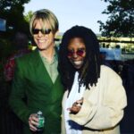 Whoopi Goldberg Instagram - My condolences to the family of The Legendary artist David Bowie may he he rest in peace! Here's a flashback in the 80's during MTV's Rock and Comedy Concert - Backstage at Battery Park in New York ... #davidbowie #davidrobertjones #ziggystardust #thinwhiteduke #whoopi #whoopigoldberg #music #mtv 😇